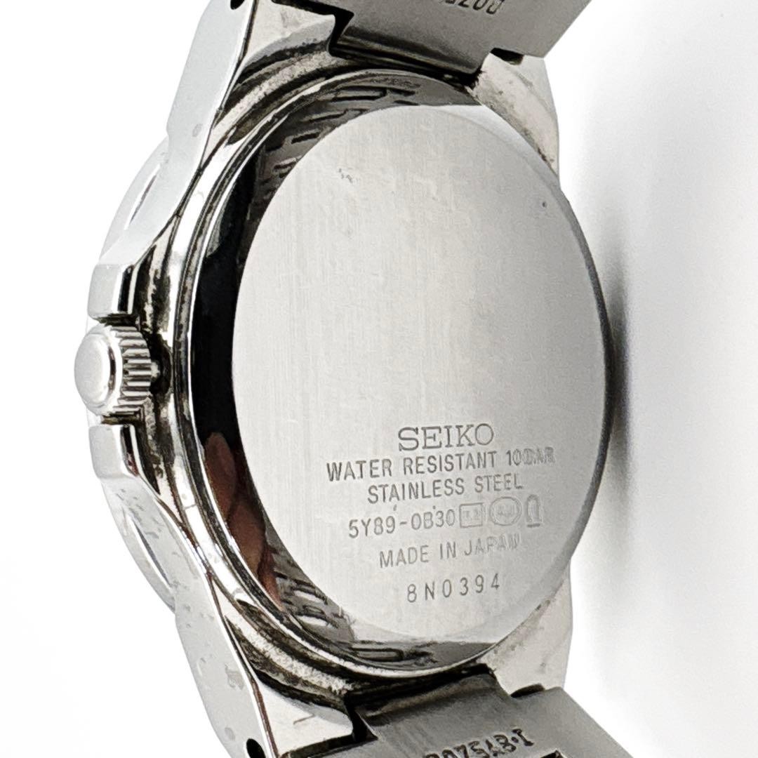 Seiko Lukia Women’s Watch 5Y89-0B30 Silver Black