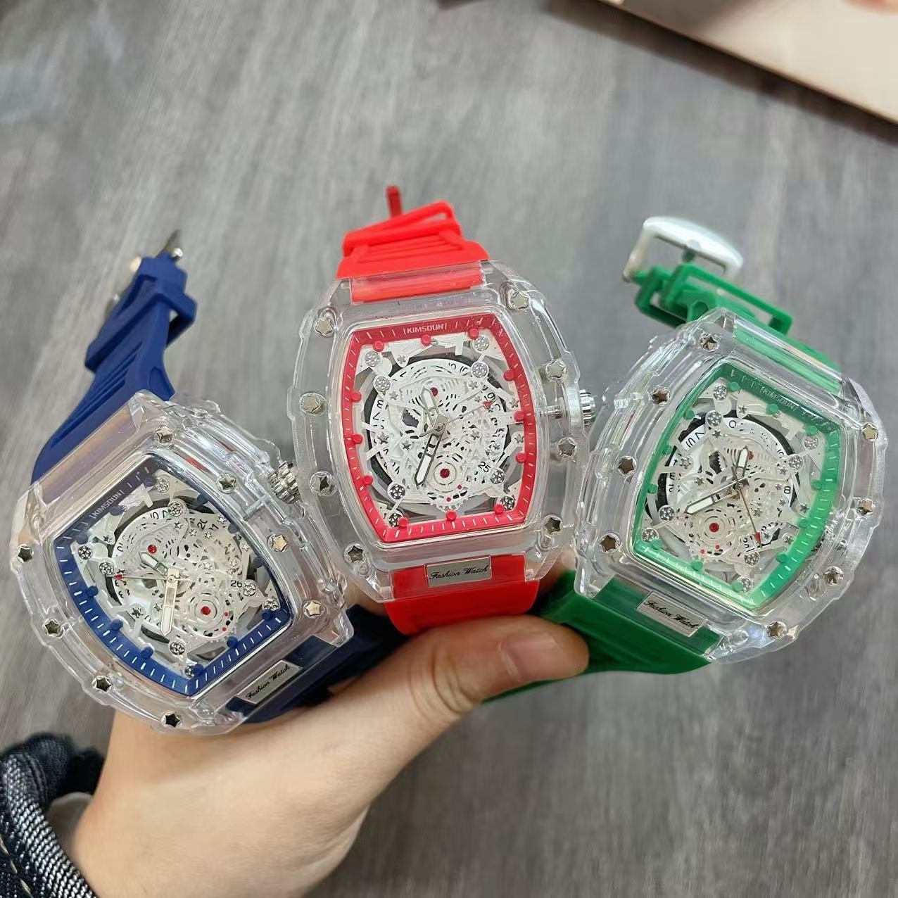 Luxury Transparent Dial Watch – Waterproof, Luminous, Quartz Sport Watch