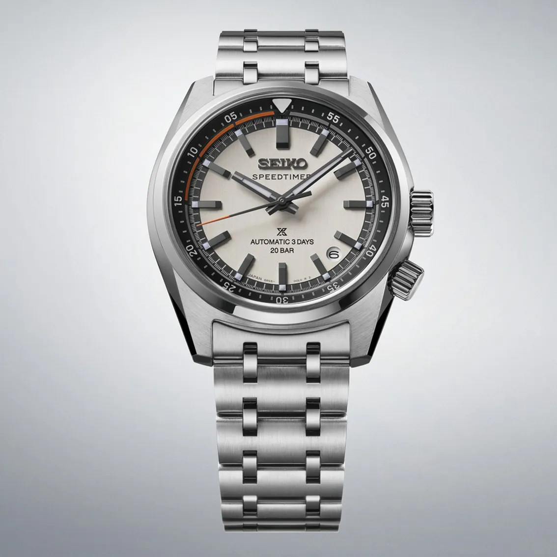 Seiko Prospex SPB513J1 Speedtimer 6R Compact Countdown In Grey-White Contras