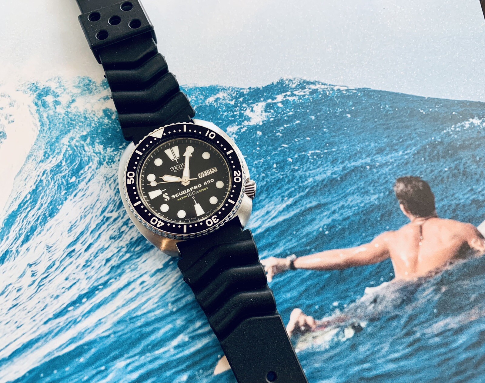 SEIKO 1984 VINT 6309-7049″TURTLE” SCUBAPRO 450 DIVERS WATCH,AUTO JAPAN MOVM’T A