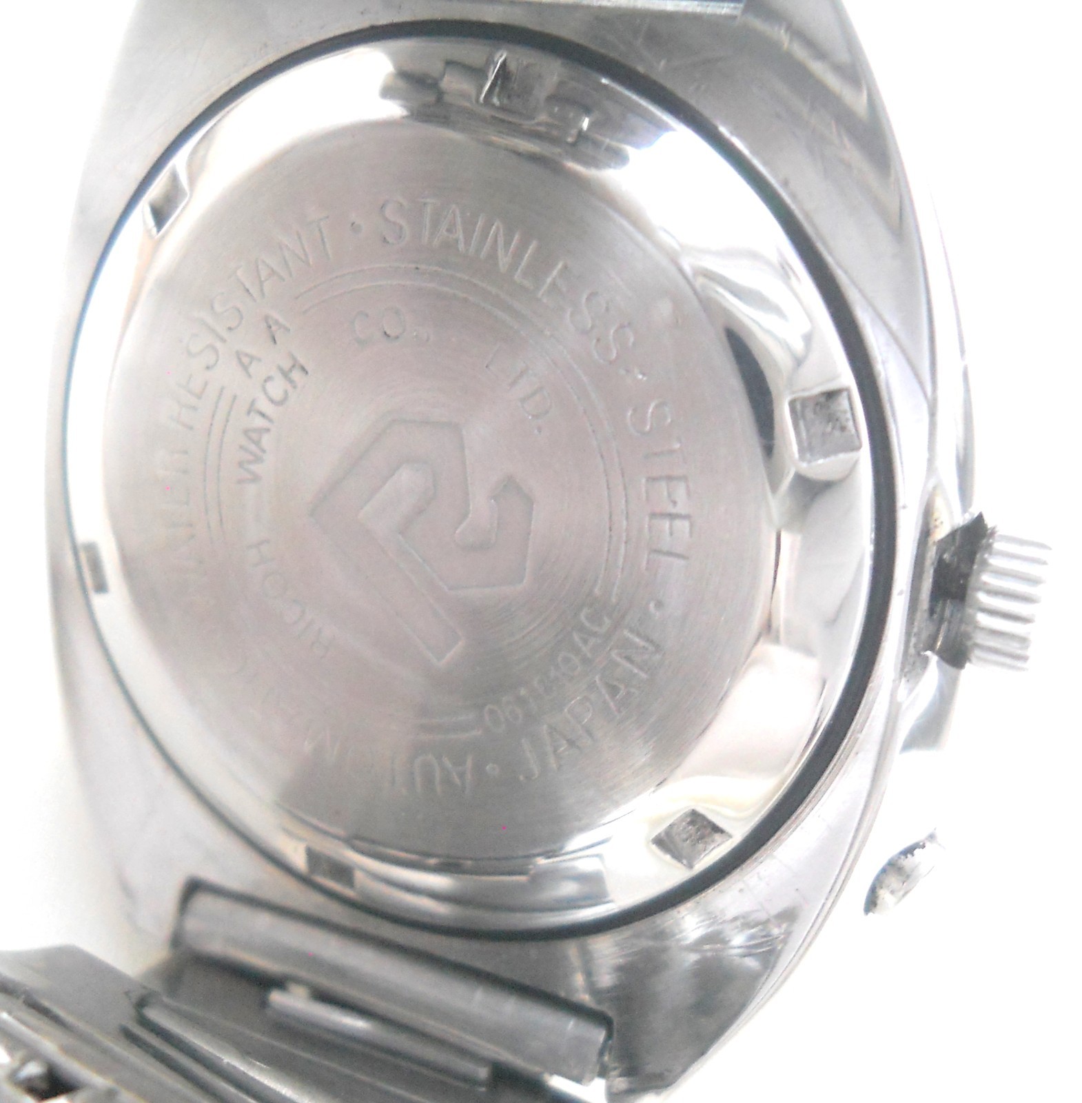 Vintage Ricoh Automatic Watch Repainted Luminous Full Glow Dial Pristine Japan