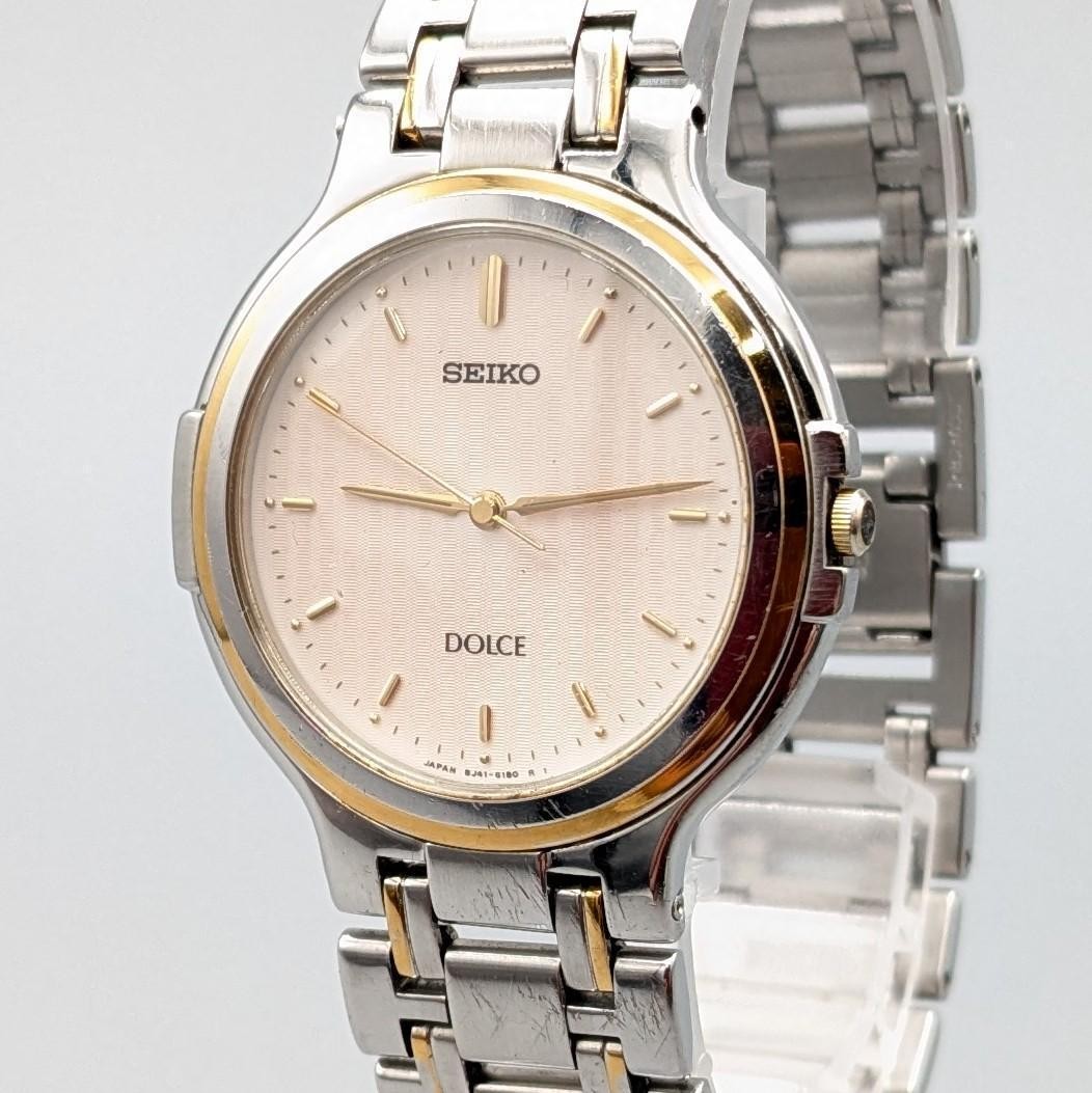 Excellent condition New battery 1988 SEIKO Dolce men’s wristwatch with 8J41 move