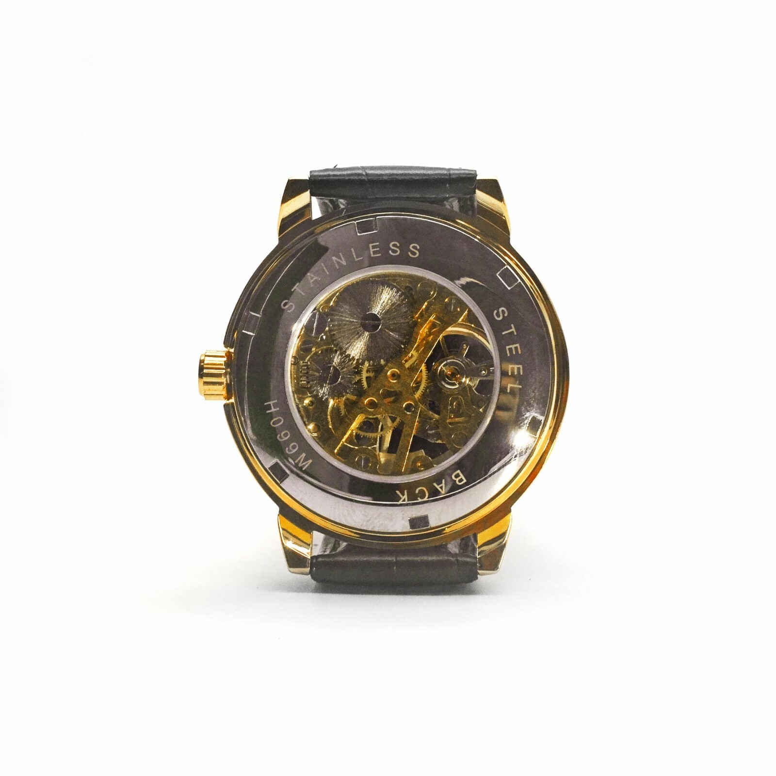 Mechanical Watch STYLISH MAN White, Gold, Black. Shipping from US. Classic Style