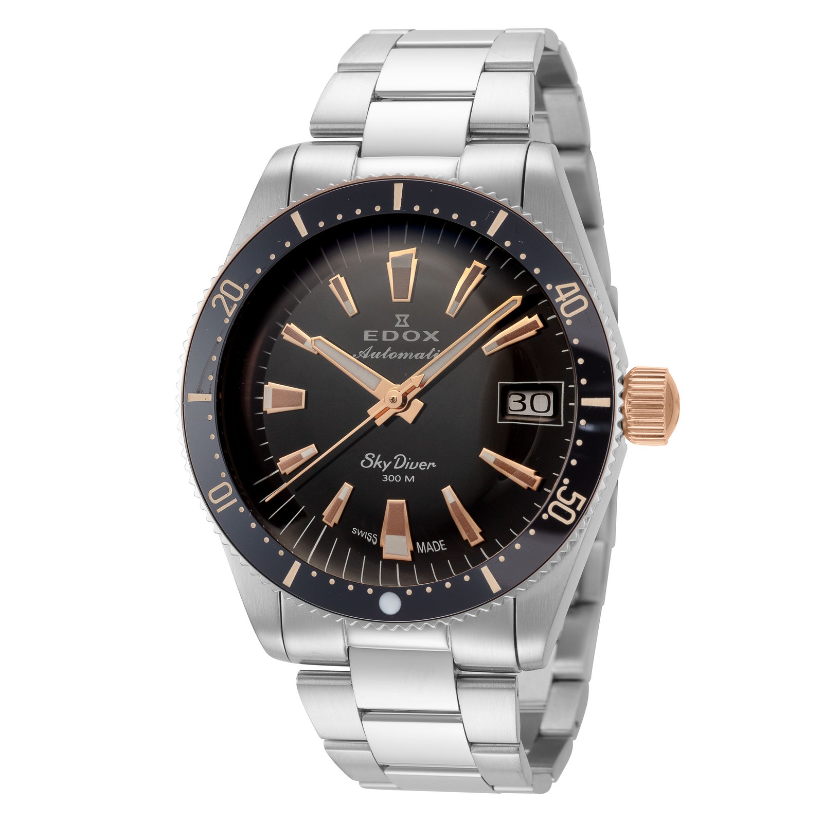 Edox Unisex SkyDiver 38mm Automatic Watch 80131-357RNRM-VIO