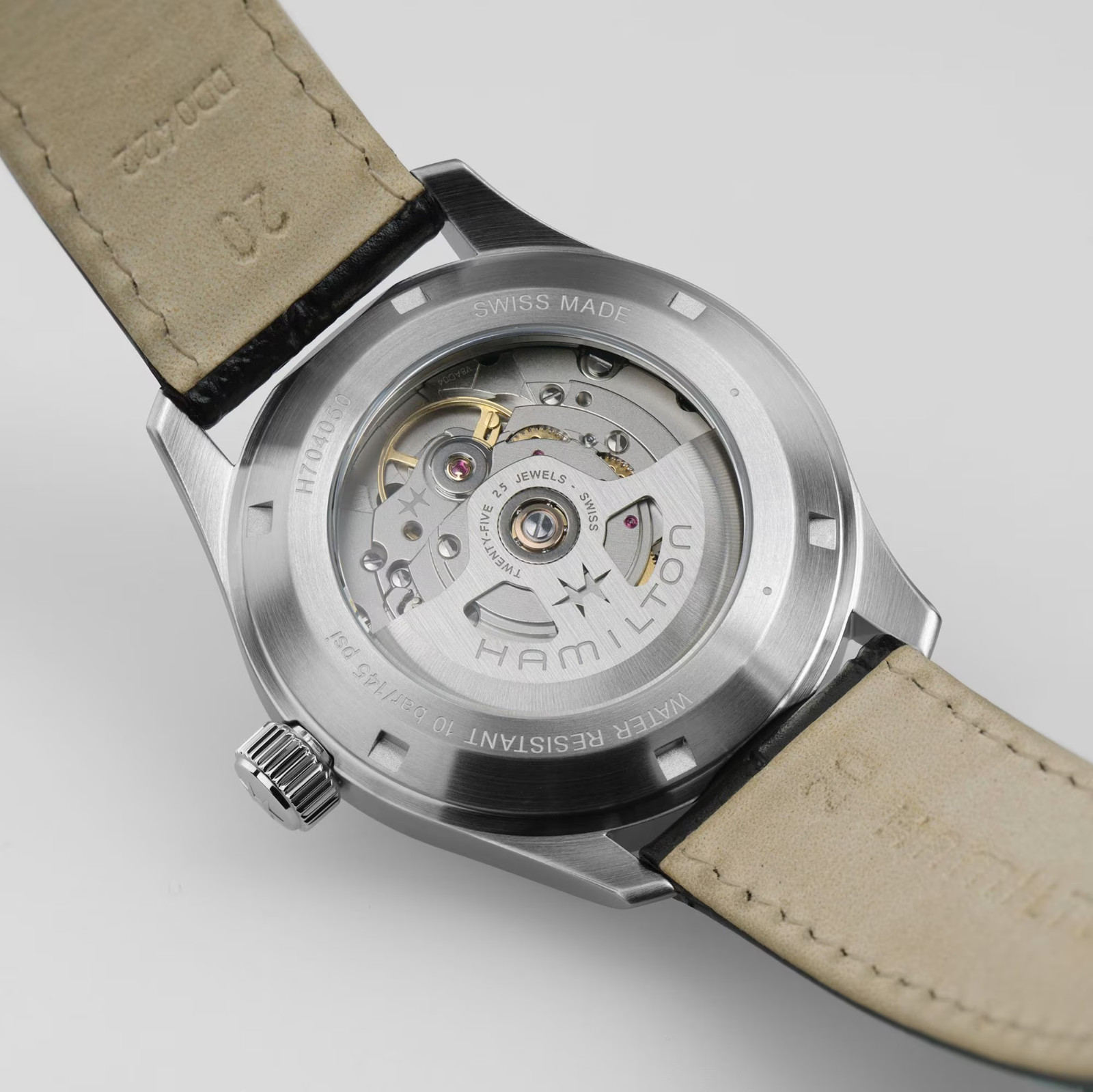 New Hamilton Khaki Field Murph 38mm Leather Strap Watch H70405710