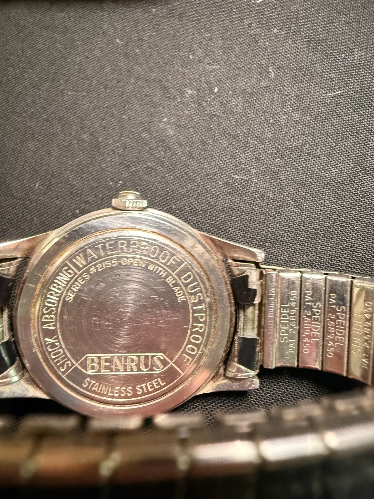 Vintage Benrus Series 2155 Mechanical Watch Working Original Box Papers