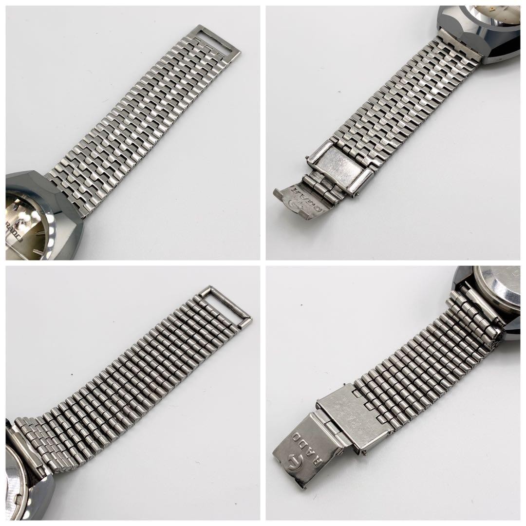 Rado Balboa Men’s Automatic Watch Silver Cut Glass Japan 073747