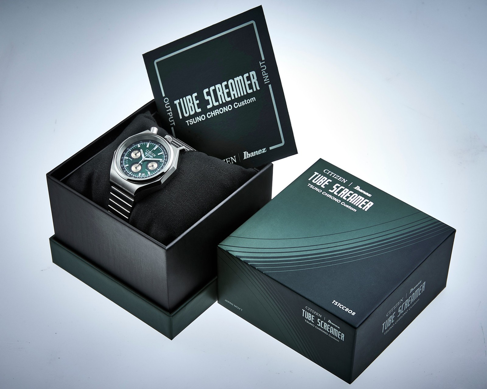 CITIZEN Ibanez Tube Screamer Tsuno Chrono Limited 500 Watch TSTCC808 Brand New