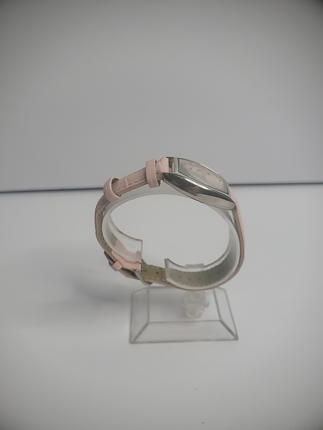 Vintage Wristwatch Watch Womens Pink Breast Cancer Awareness Jewelry Costume