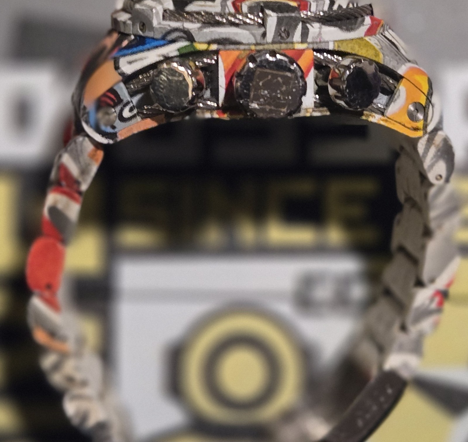 Invicta Bolt Men’s Quartz Chronograph Date Black/Silver/Yellow Dial SS 52mm 200m