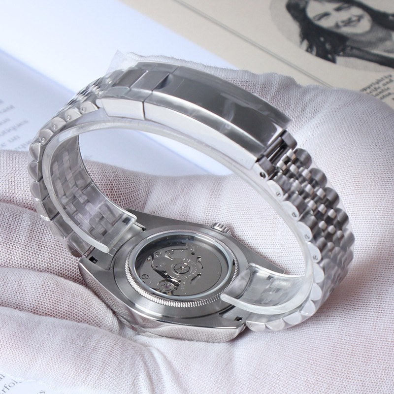 Custom Mod Automatic Men’s Watch Black Dial NH35 Movement Gift for Him 39mm