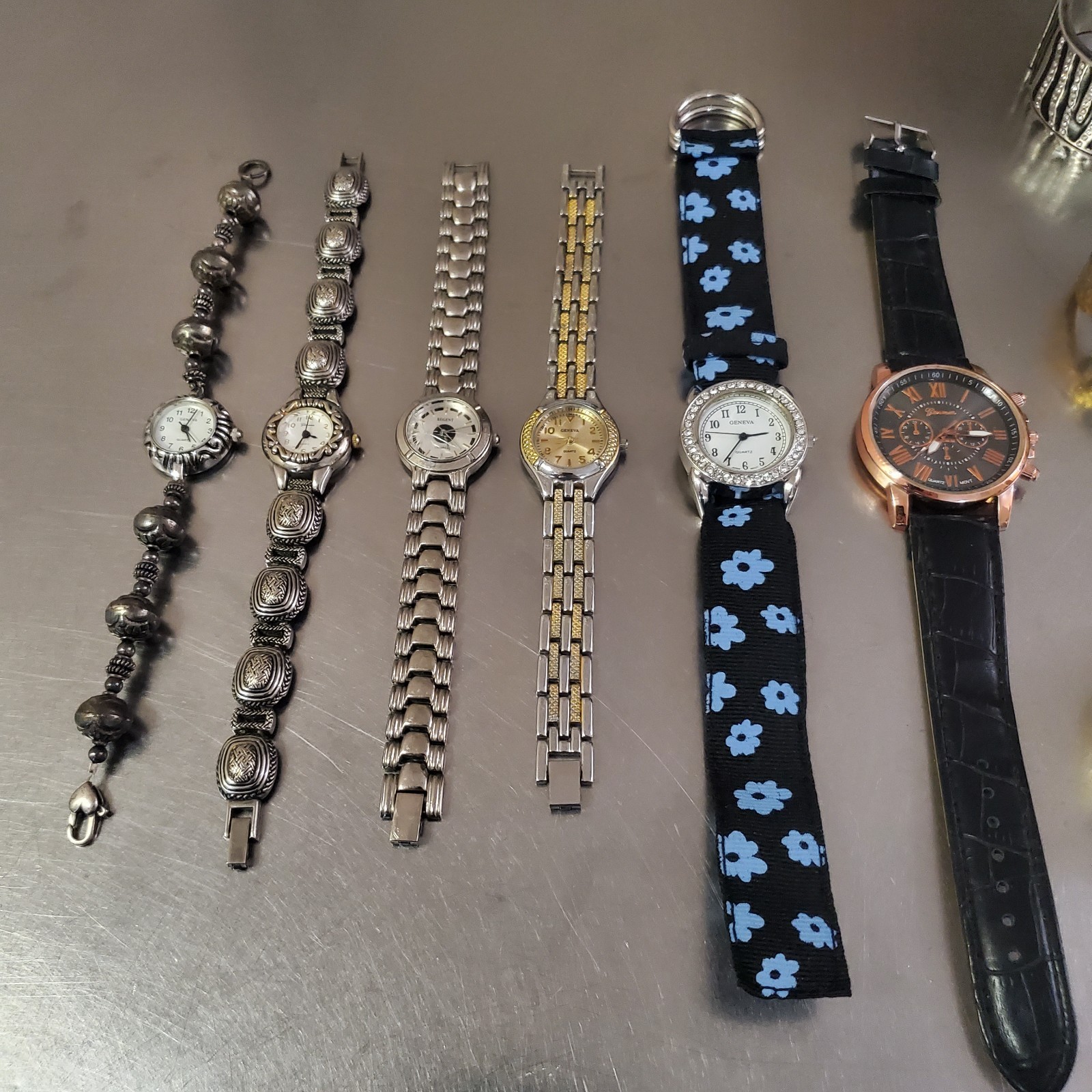 Watch Lot Of 13: Geneva, Regent, Boca Classics, etc – Various Styles and Designs