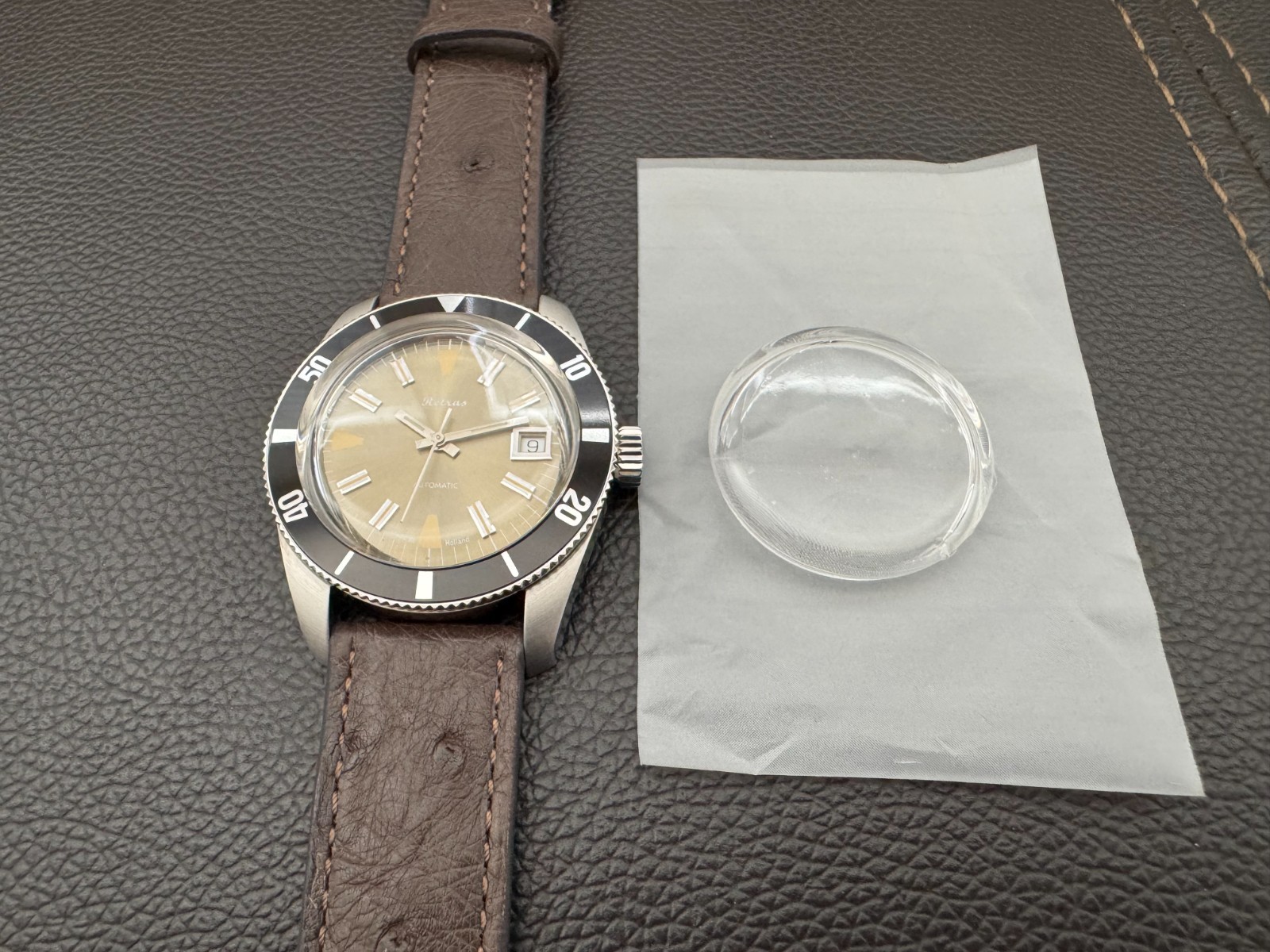 Retras Swiss Automatic Diver Watch 38.5mm STP 1-11 Limited Edition 1 of 50 Rare