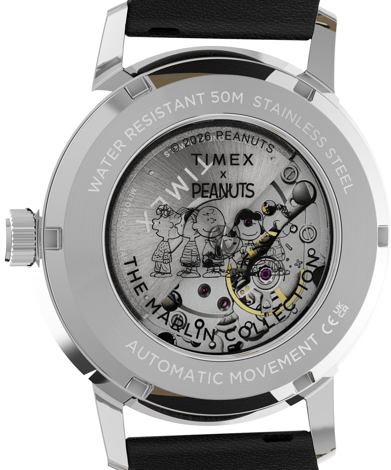 Timex Black Mens Analogue Watch Peanuts Marlin TW2Y50300