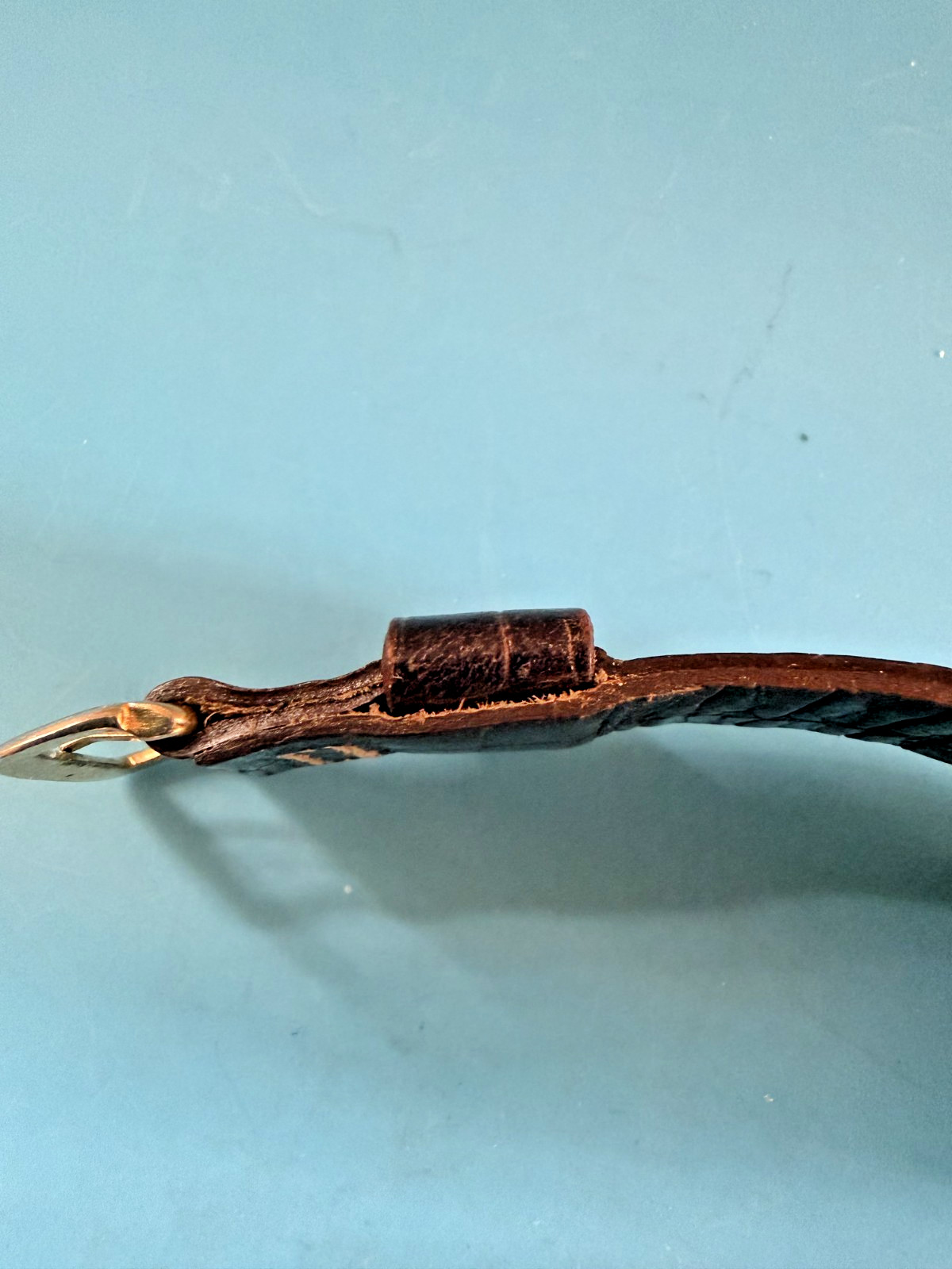Benrus Fancy Knotted Lugs BB 14 17J 10K RG – Alligator? – Serviced – Runs