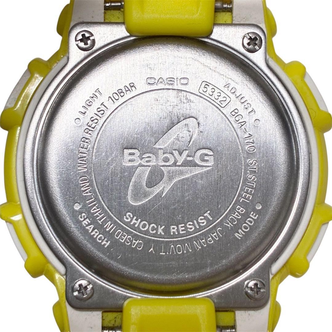 [Battery replaced, working] CASIO BABY-G BGA-170 Yellow