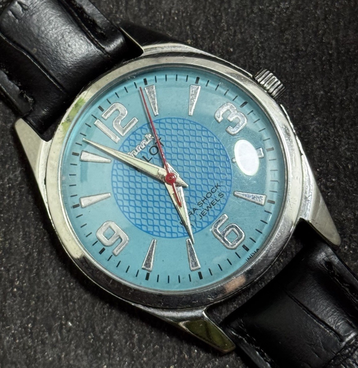 Vintage HMT Pilot 17 Jewels With Sky Blue Dial Men’s Wristwatch
