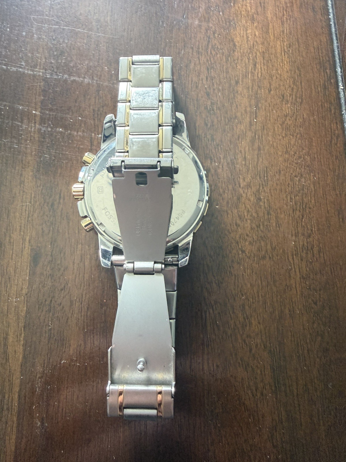 Fossil Men’s Dean 45mm Quartz Chronograph Watch FS4867IE NEEDS WORK!