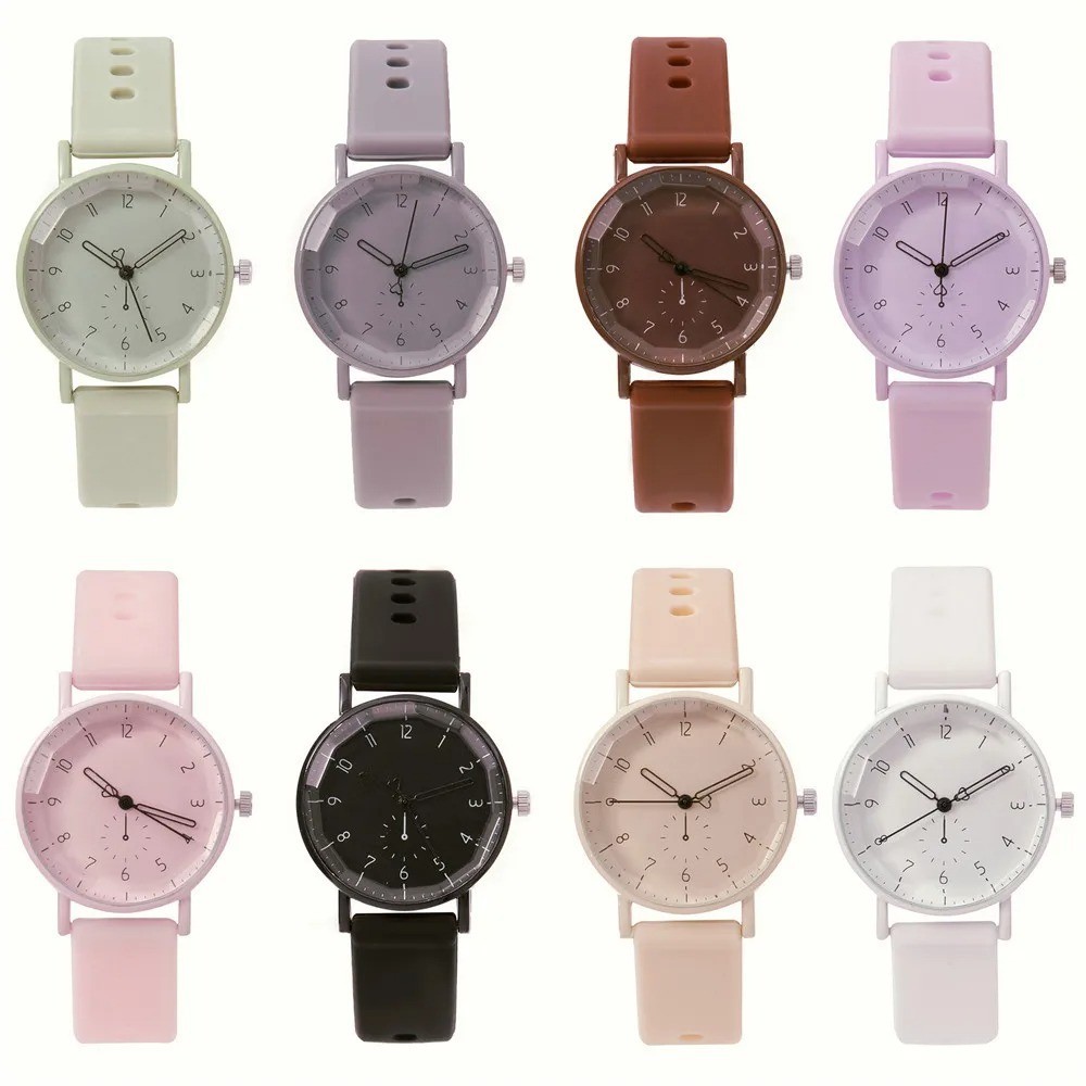 Pink Digital Simple Women Dresses Brand Watches Fashion 2023 New Casual Silicone