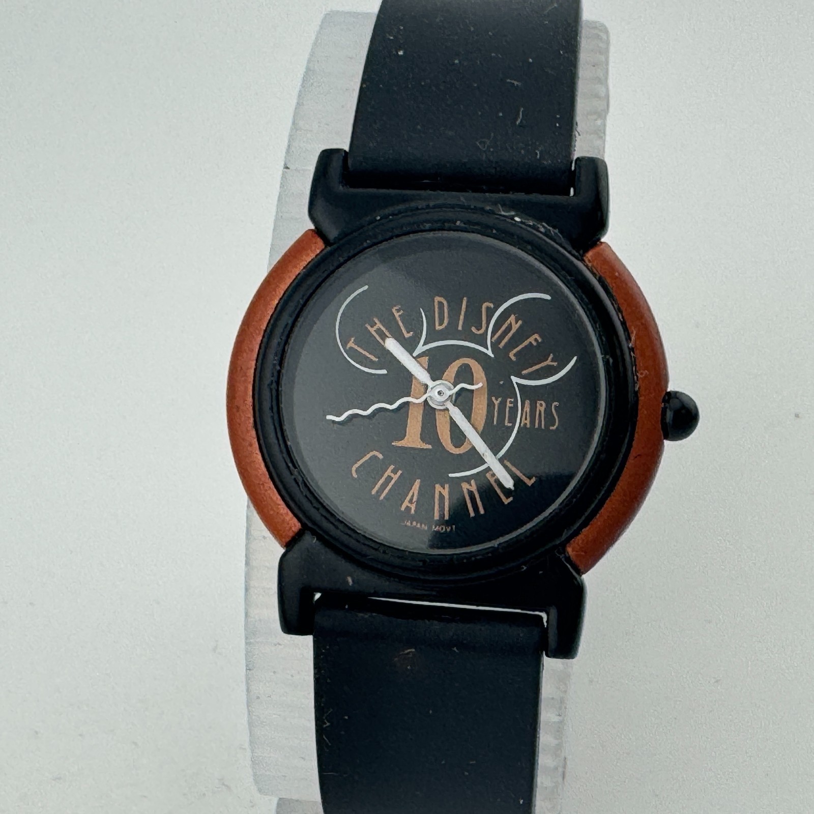 VTG Disney Channel 10 Years Quartz Watch Unisex Plastic Rubber Analog New Batter