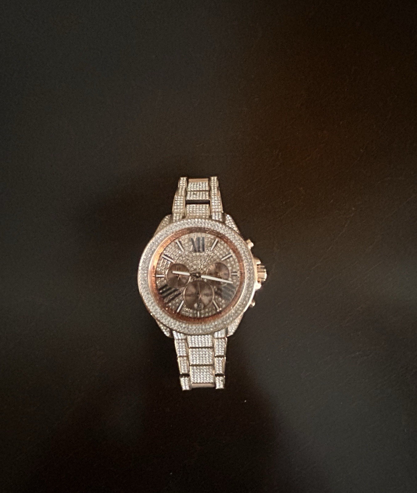Michael Kors Bradshaw Rose Gold Extreme Gliz Watch MK6933 Unisex Ladies