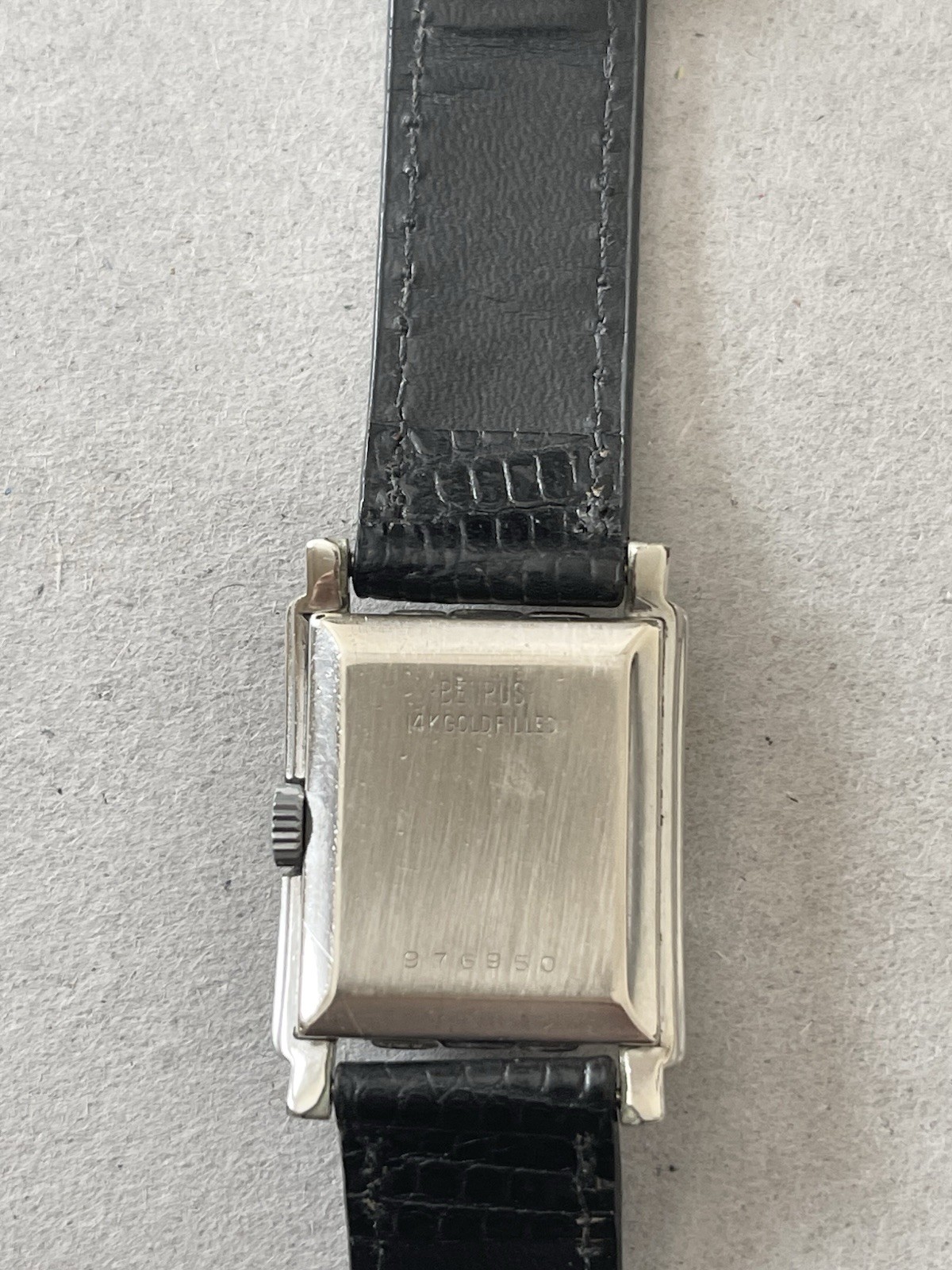 Vintage Benrus 14K Gold Filled Men’s Watch Tank Shock Absorber 1950’s Working