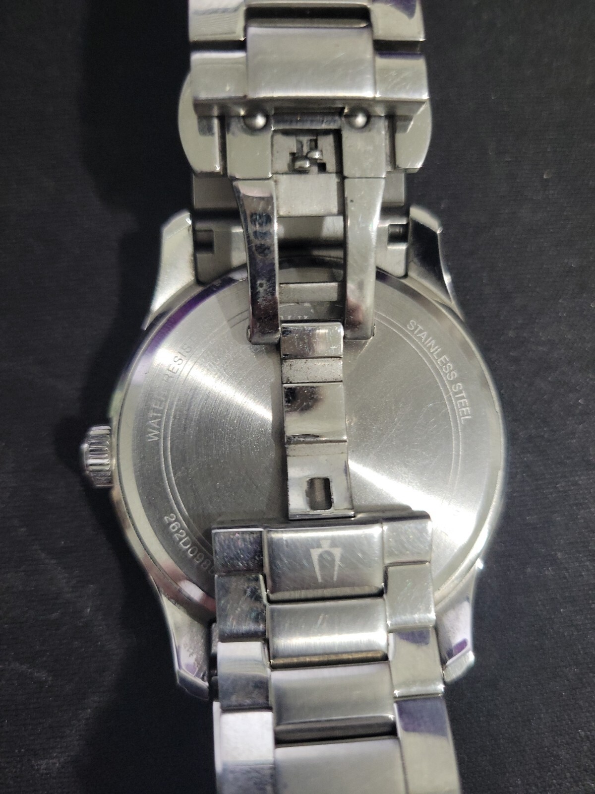 Bulova Silver & Blue Watch – Wilton 96B386