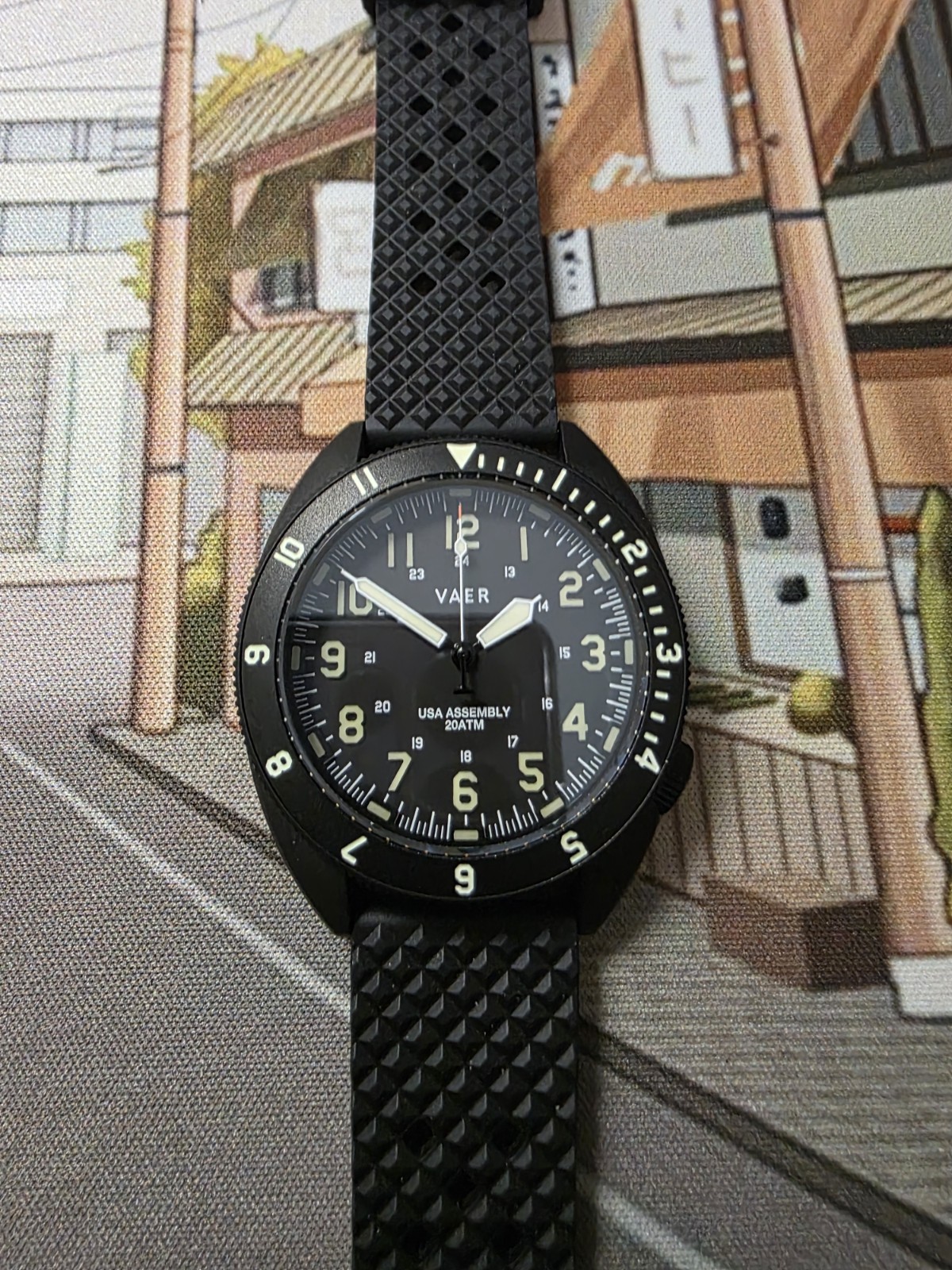 Vaer C4 Tactical Field DLC Solar – 41.5mm USA Assembled, Incredible Full Lume!
