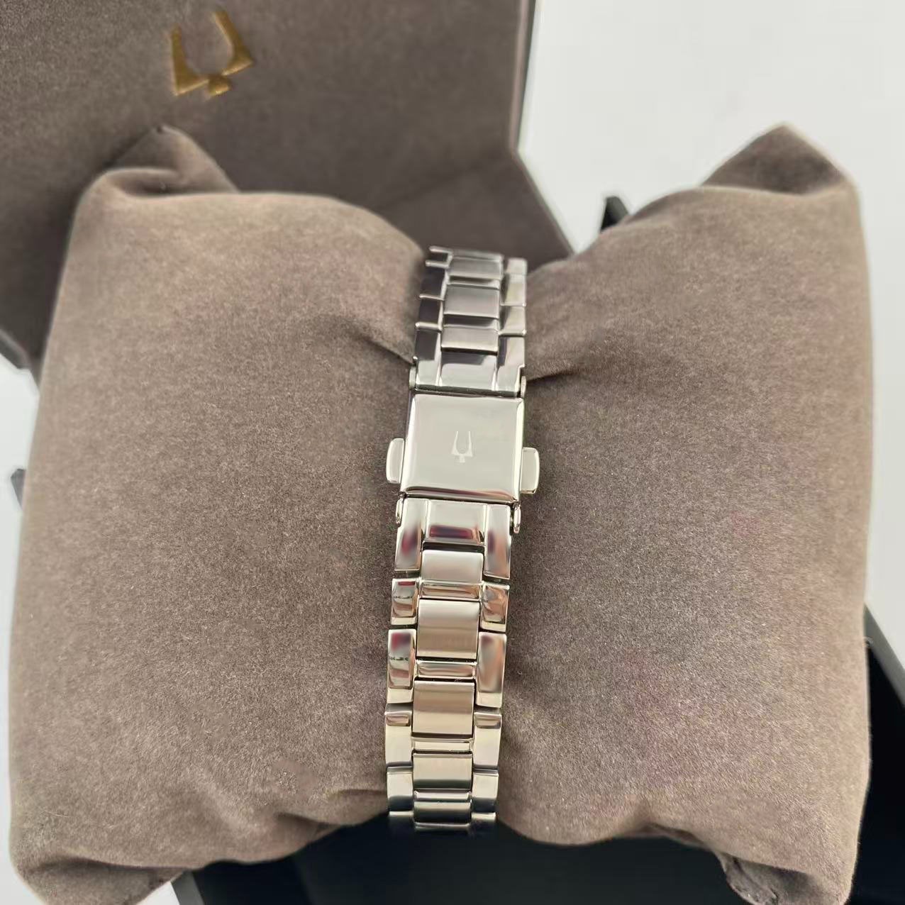 New Bulova 96P249 Sutton Pink Diamond Dial Stainless Steel Women’s Quartz Watch