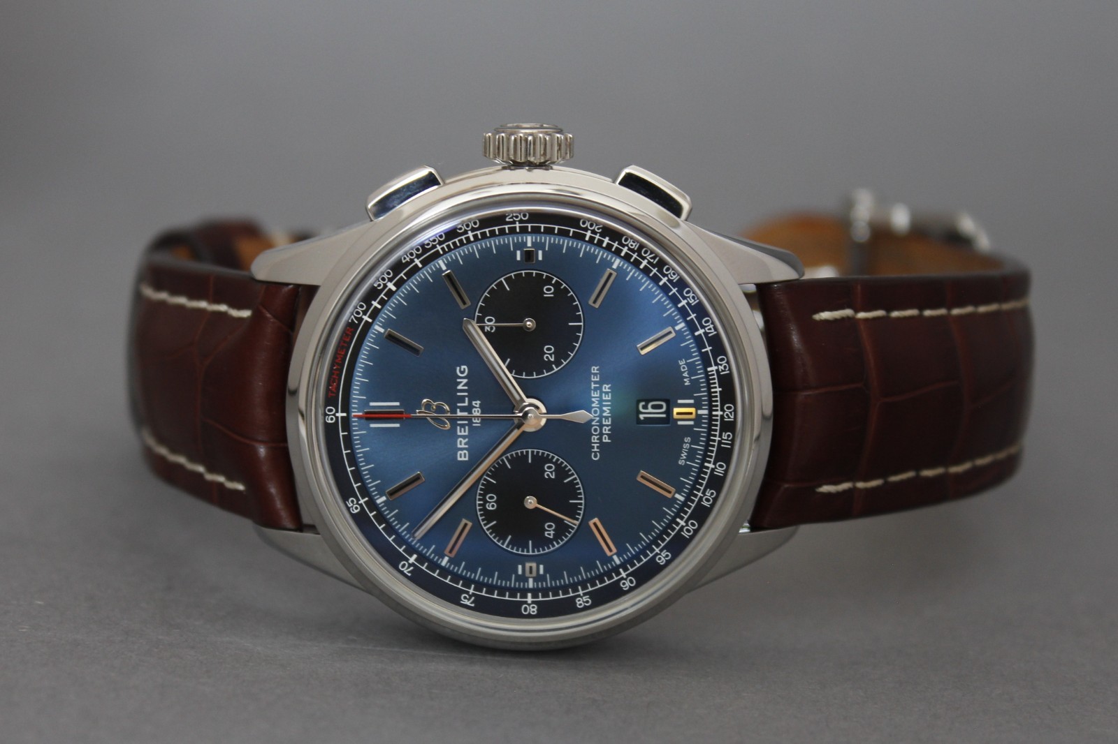 Breitling Premier B01 Chronograph 42 AB0118 2023 Full Set inc Warranty 2x Straps