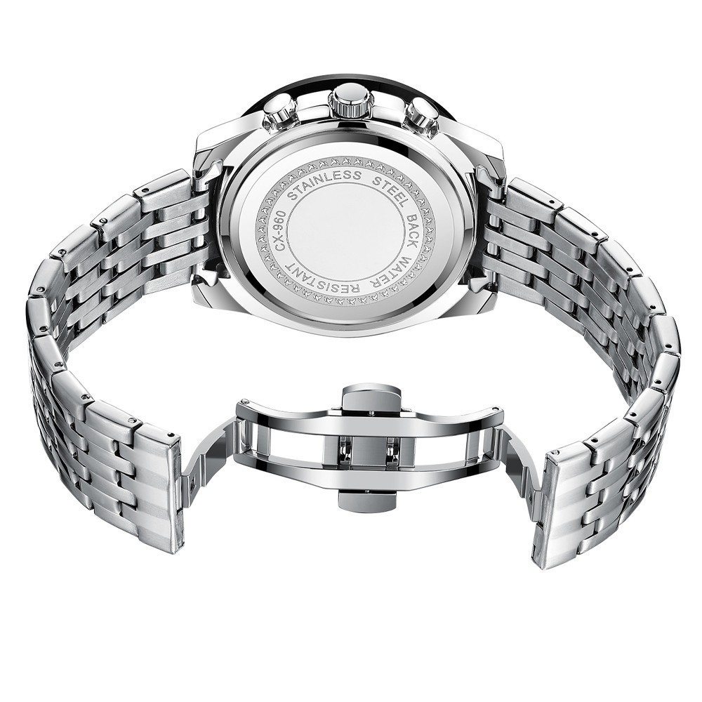 CHENXI Men Watch Chronograph Wristwatch with Six-hands Luminous Calendar Watches