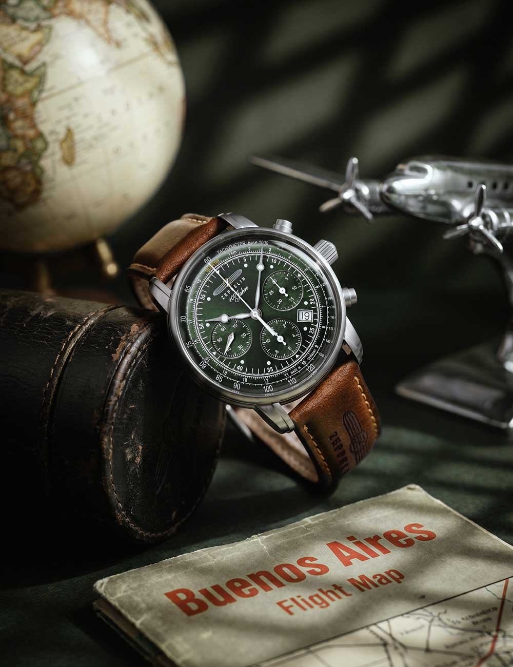 Zeppelin 8618-4 – 100 Years Zeppelin Mens Watch Automatic Chronograph 43mm 5ATM