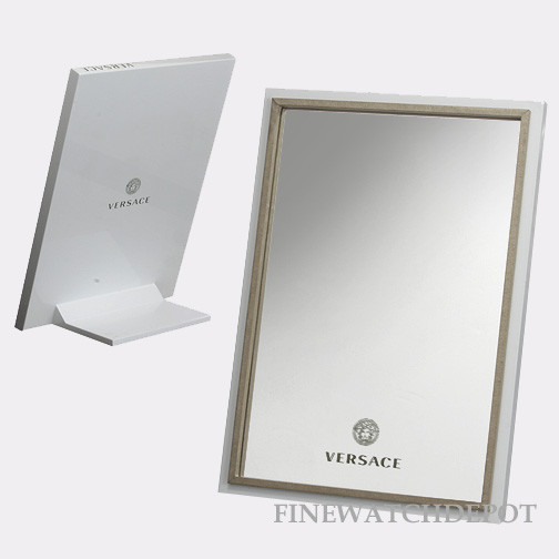 Authentic Versace Fancy White Mirror Stand 10 X 14
