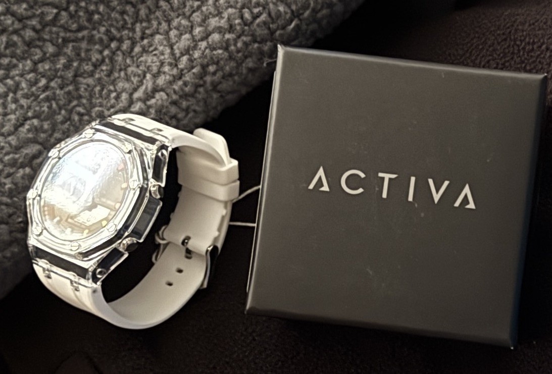Activa X Invicta Men’s Digital Watch 44.2mm White Multicolor ACW2100-003