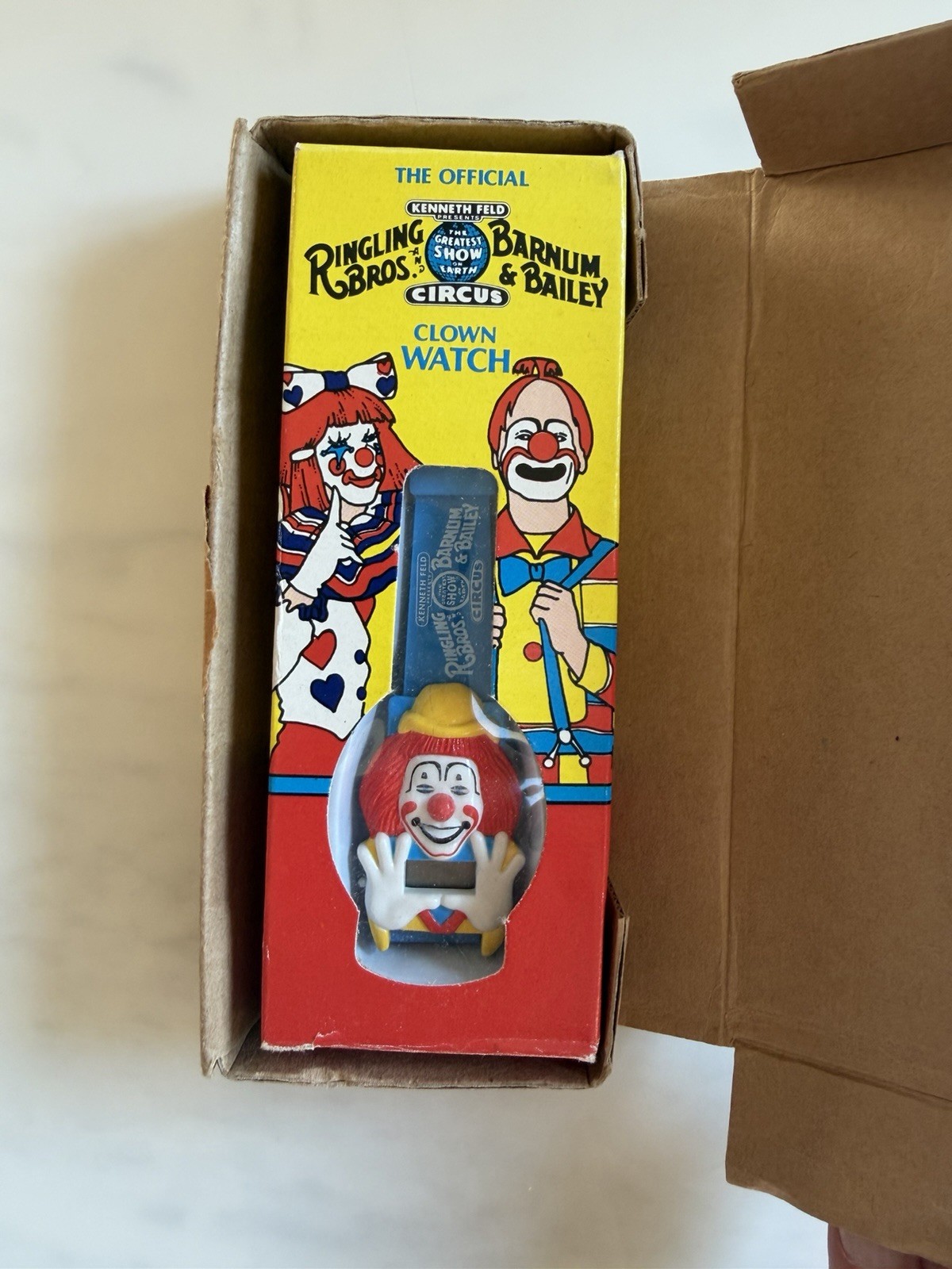 RARE 1987 Ringling Brothers Barnum & Bailey Circus Clown Watch NEW OLD STOCK