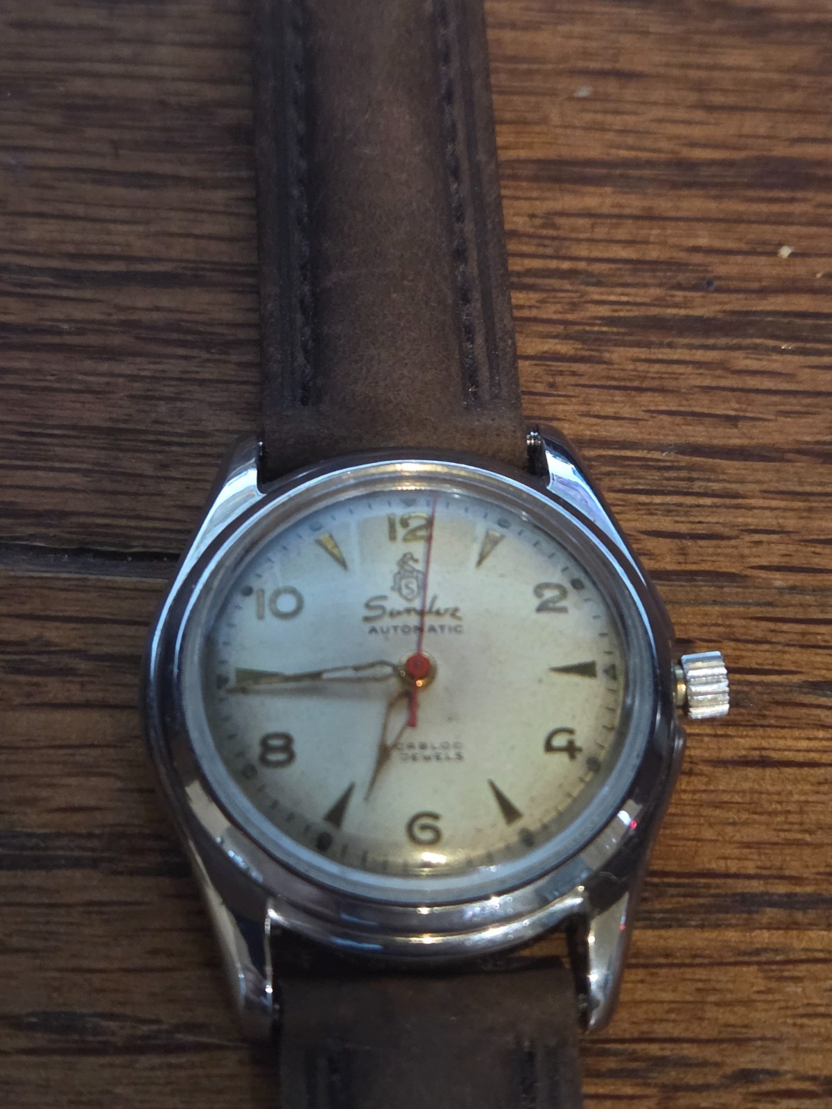 Vintage SANDOZ Men’s Automatic 17 Jewels 33mm reconditioned
