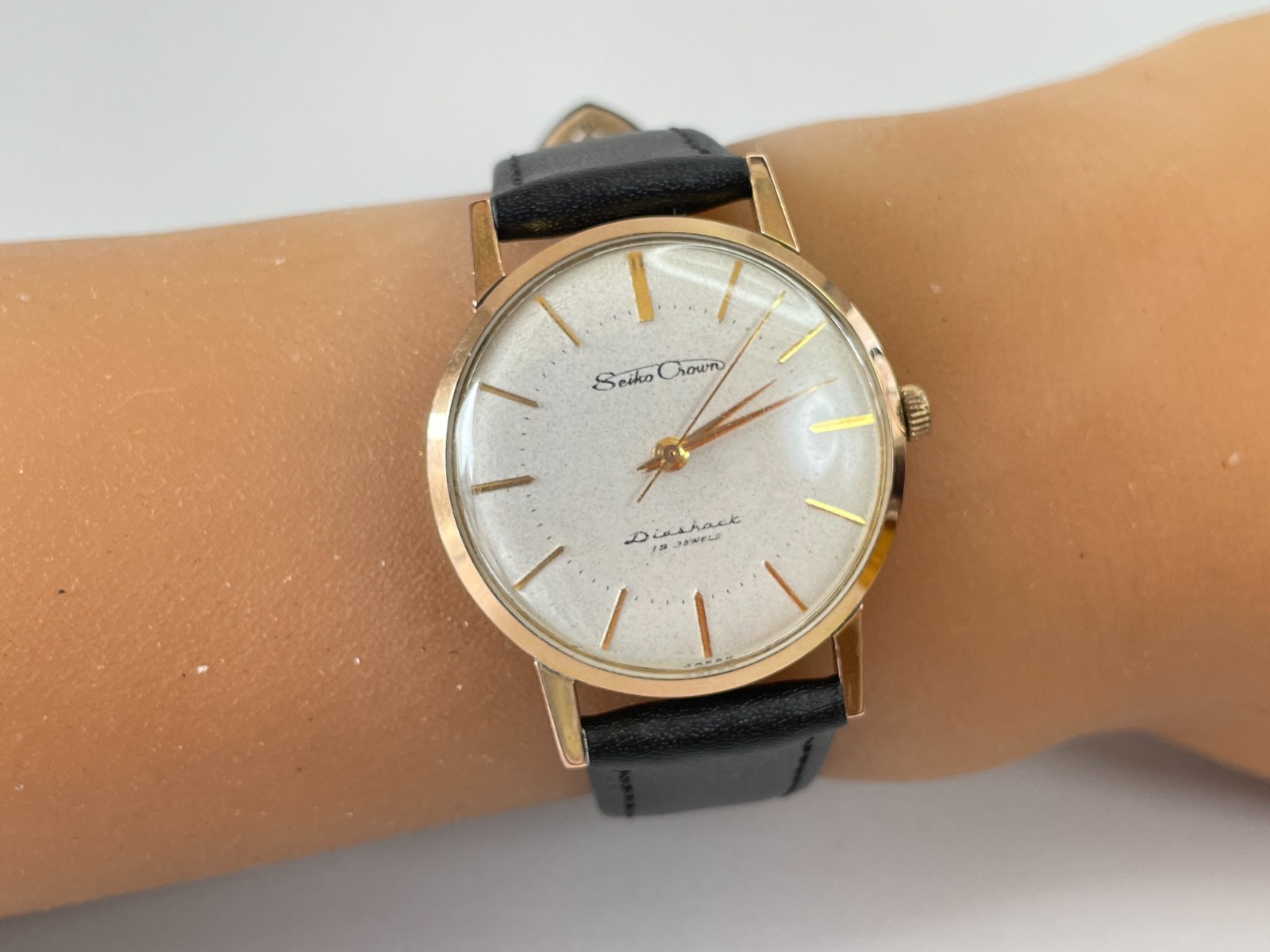 SEIKO Crown J14036 Men’s Manual Watch [US Stock] Vintage 1959 19 Jewels *Exc+5