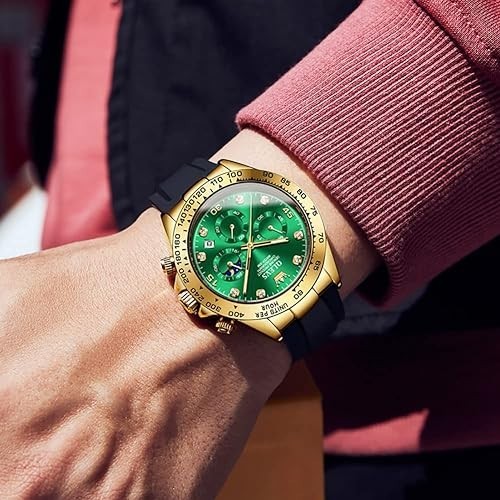 Waterproof Watch OLEVS Men’s Quartz Luxury Luminous Business Date Men Strap