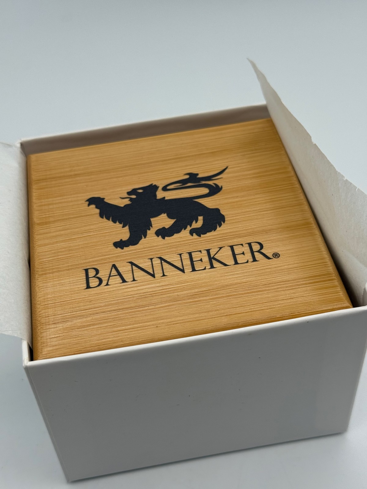 Banneker Baller Burgundy Watch Zebra Wood Dial Leather Numbered Series Unisex
