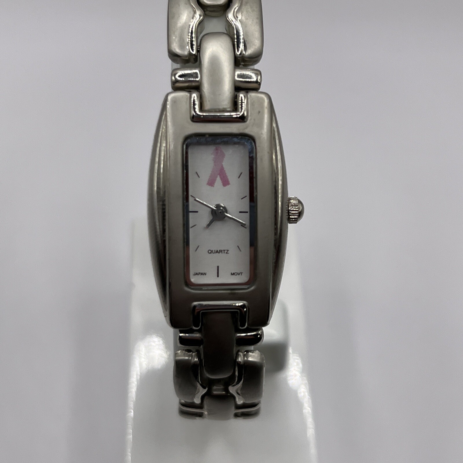Pink Ribbon Breast Cancer Awareness Silver Quartz Women’s Watch- New Battery