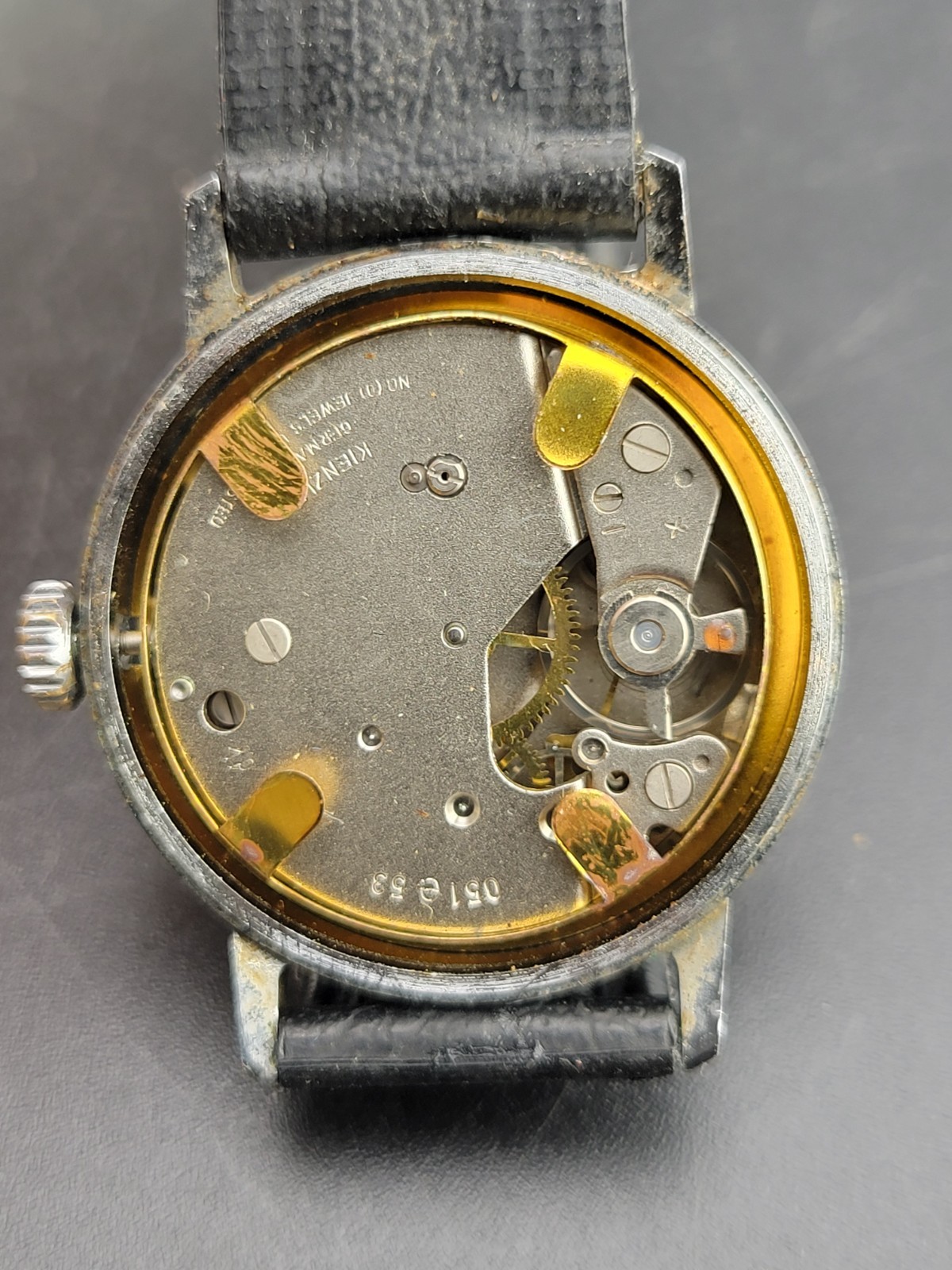 w/Running Video: NICE Men’s Kienzle Germany Red Second Hand Subdial Watch in USA