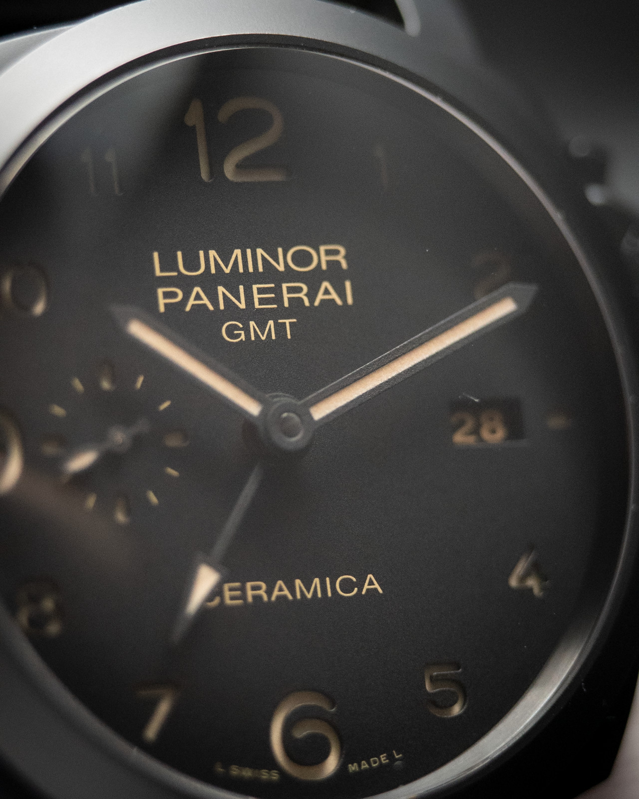 Panerai Luminor GMT Ceramic PAM01441 44mm Black Dial Box & Papers Full Set