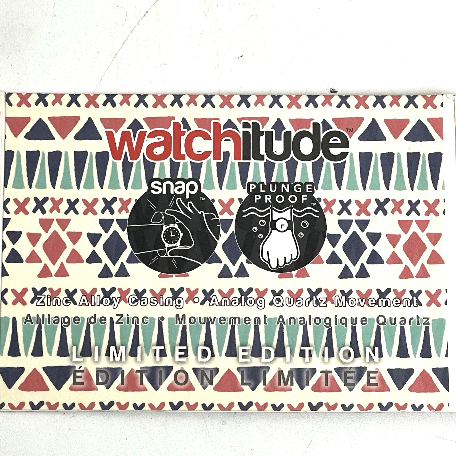 Snap Watchitude Watch, 💯 Authentic #611 Tribal Limited Edition New.