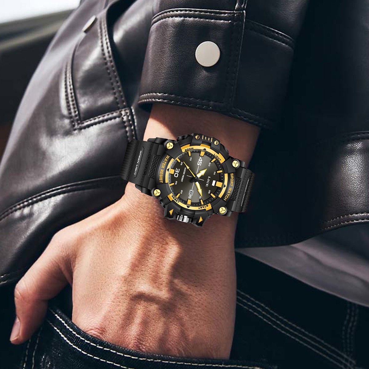 Luxury Men’s Watch Quartz Diver Sport Analog Luminous Waterproof Man Wristwatch
