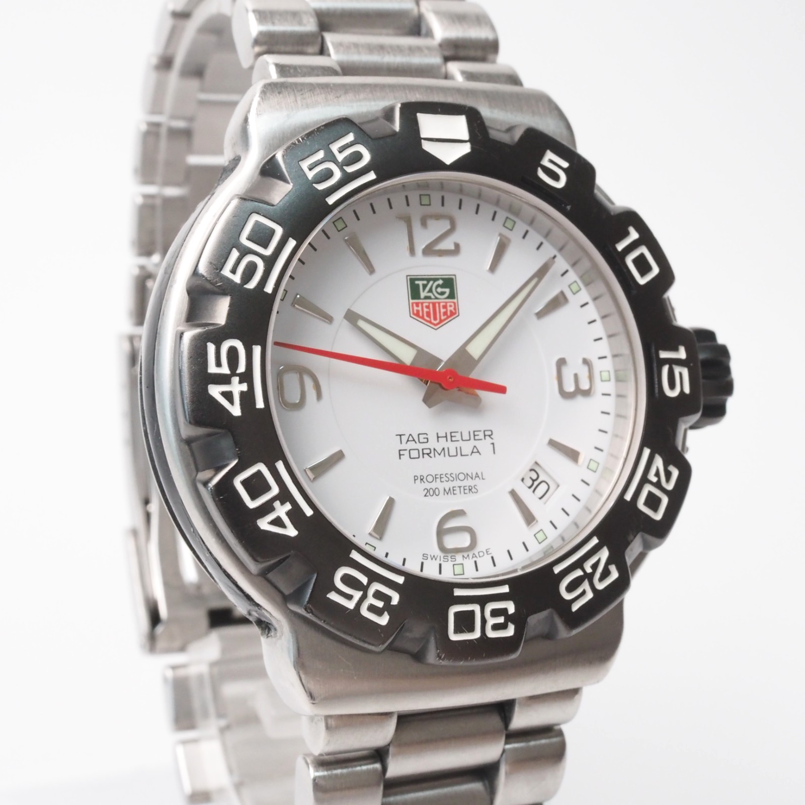 TAG Heuer Formula 1 WAC1111-0 Quartz White Dial 40mm Men’s