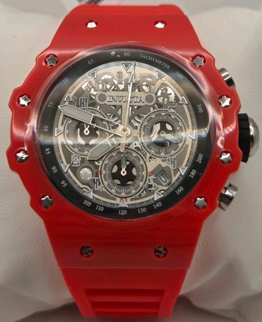 69676 – Invicta Racing Vaulthan Men’s Watch – 44mm, Red