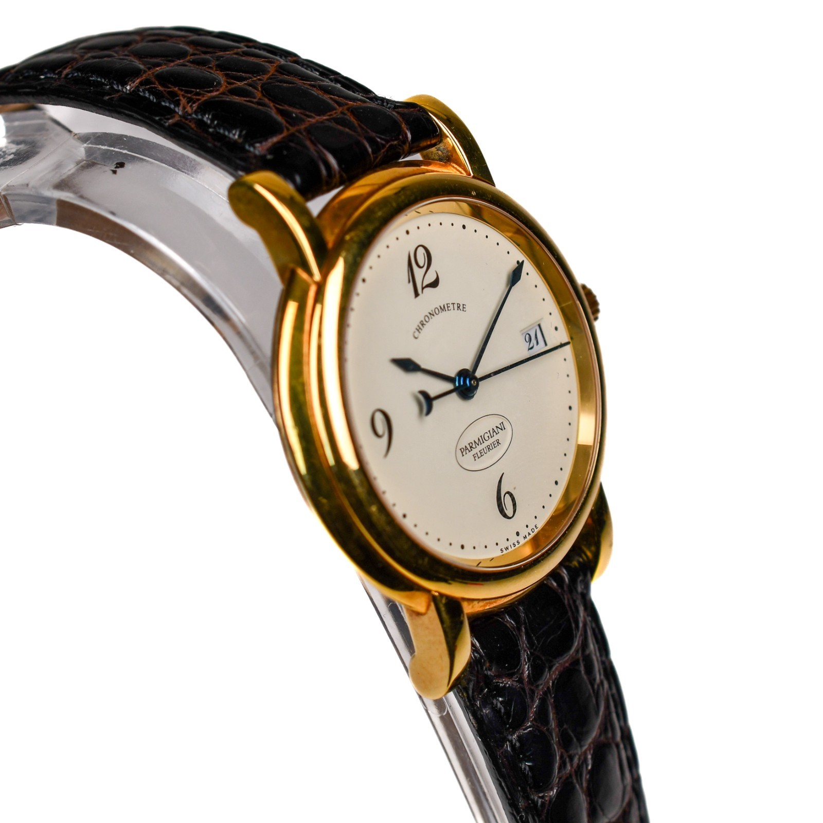 Parmigiani Fleurier Basica 18k Rose Gold 37mm Ref C04440 Automatic Cal PF340