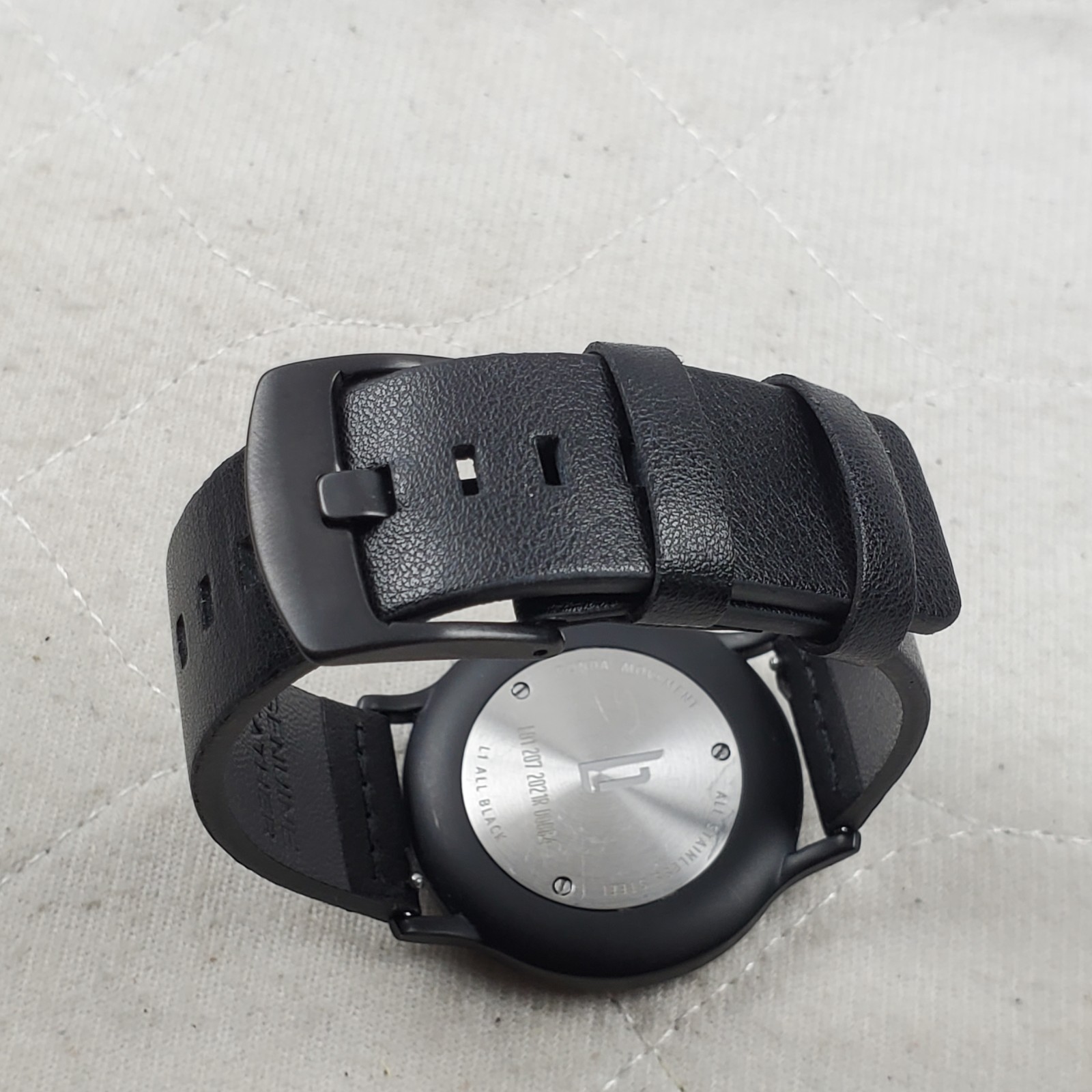 LILIENTHAL BERLIN L1 ALL BLACK MADE IN GERMANY CLASSIC 38MM MEN’S WATCH