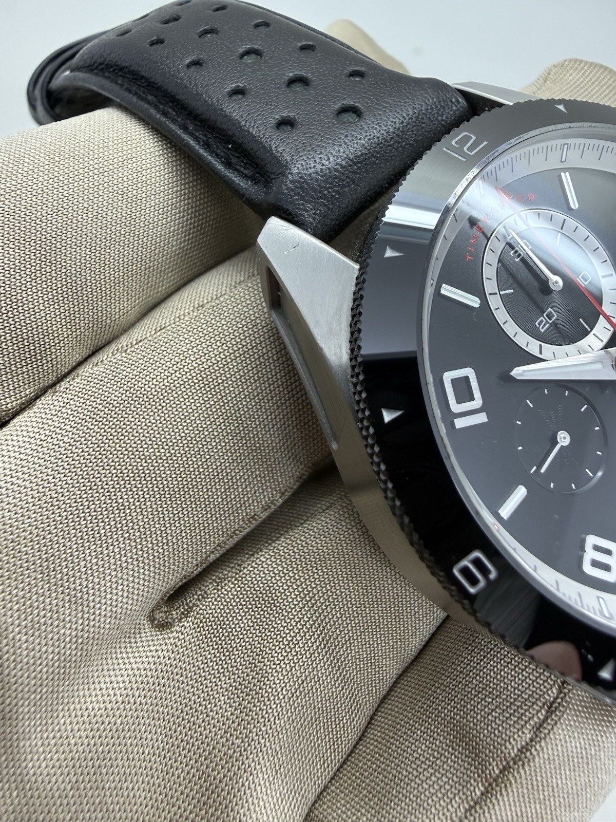 Montblanc Timewalker Chronograph Steel Black Dial Automatic Watch 116096 w/ Box