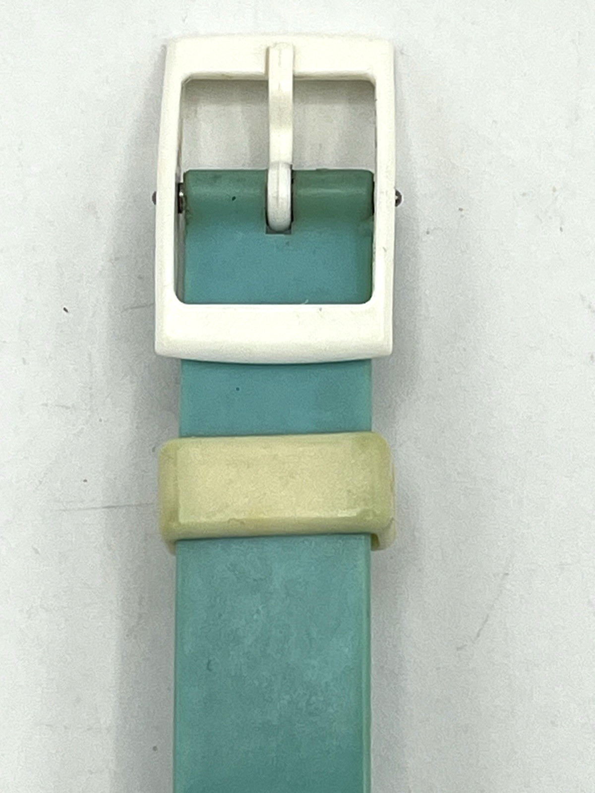 Vtg 1987 Original Swatch Watch LP103 Blue Cassata & Pink Guard Ladies Not Tested